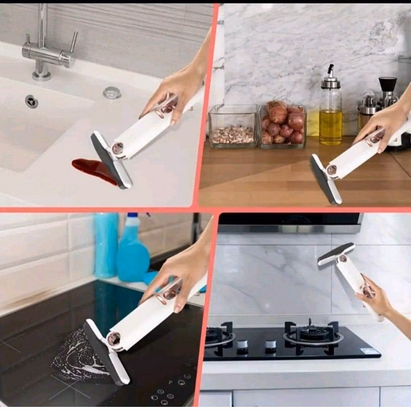Cây Lau Dọn Mini Gấp Gọn, Cây Lau Tự Vắt Mini Mop Đa Năng Gấp Gọn: Lau Bếp, Lau Kính, Bàn Làm Việc,... Ctb311 - Bechip - Ảnh 5