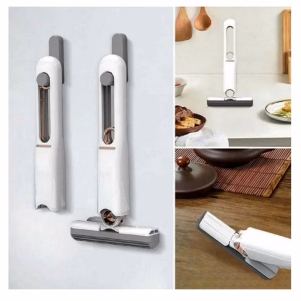 Cây Lau Dọn Mini Gấp Gọn, Cây Lau Tự Vắt Mini Mop Đa Năng Gấp Gọn: Lau Bếp, Lau Kính, Bàn Làm Việc,... Ctb311 - Bechip - Ảnh 9