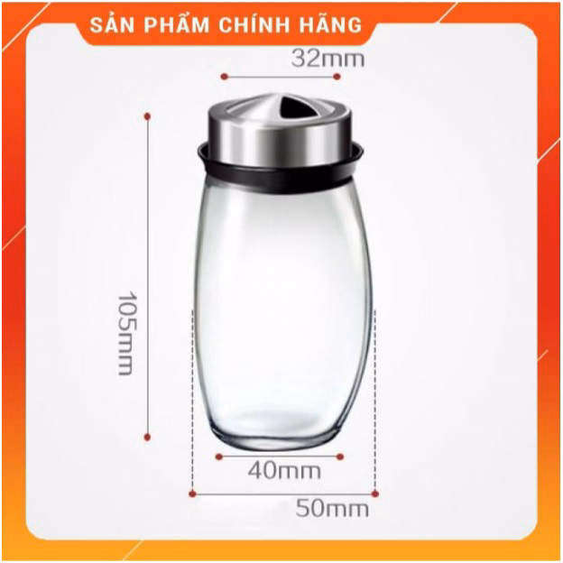 Bộ 6 Lọ Đựng Gia Vị Thủy Tinh Kèm Đế Xoay 360 Độ Cao Cấp Ctb316 - Bechip - Ảnh 15
