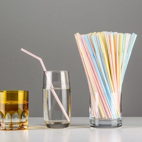 Set 100 Ống Hút Dùng 1 Lần Nhiều Màu - Su - Ảnh 2