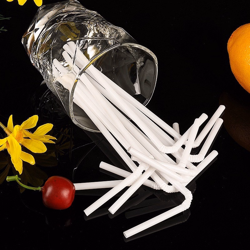 Set 100 Ống Hút Dùng 1 Lần Nhiều Màu - Su - Ảnh 3