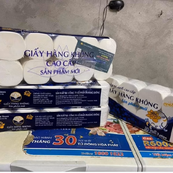 Giấy Hàng Không Xịn Lốc 10 Cuộn 1,4Kg - Gdn - Ảnh 2