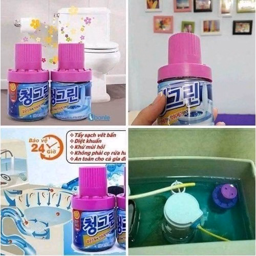 Lọ Thả Bồn Cầu Hàn Quốc 180G Màu Ngẫu Nhiên - Su - Ảnh 2