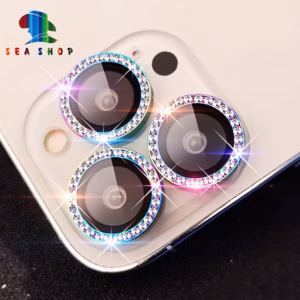 Mắt Bảo Vệ Camera Đính Đá Cho Iphone 11 Pro Max, Ip11- Chất Liệu Titan - Không Gây Yếu Sóng - Seashop