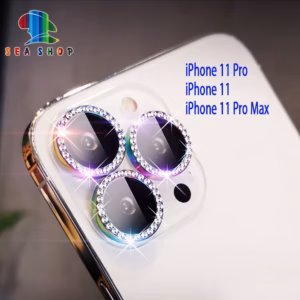 Mắt Bảo Vệ Camera Đính Đá Cho Iphone 13 Mini, 13, 13 Pro Max - Chất Liệu Titan - Không Gây Yếu Sóng - Seashop