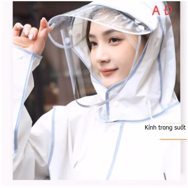Áo Mưa Gấu Nice Thời Trang Cao Cấp Có Kính Bảo Vệ Ctb324 - Bechip - Ảnh 13
