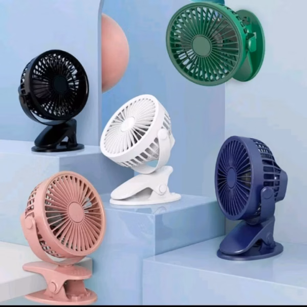 Quạt Kẹp Bàn, Du Lịch, Treo Ô Tô Sạc Tích Điện Xoay 720 Độ - Shop Mẹ Bống - Ảnh 15