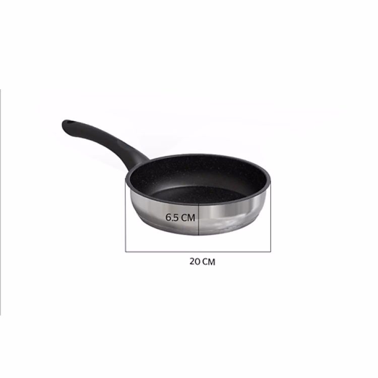 Chảo Cạn Inox 5 Đáy Sunhouse In20M4 Ctb328 - Bechip - Ảnh 7