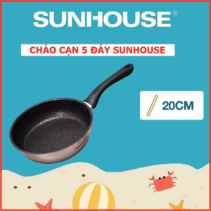 Chảo Cạn Inox 5 Đáy Sunhouse In20M4 Ctb328 - Bechip