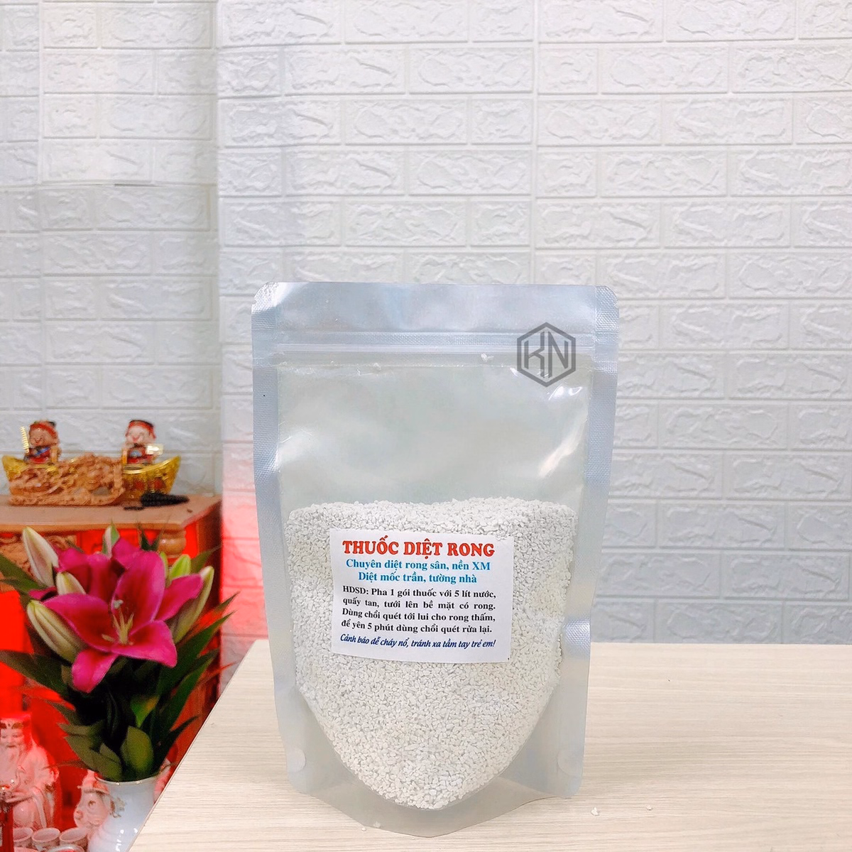 Túi 400G Bột Tẩy Rong Rêu Trên Nền Xi Măng - Su - Ảnh 2