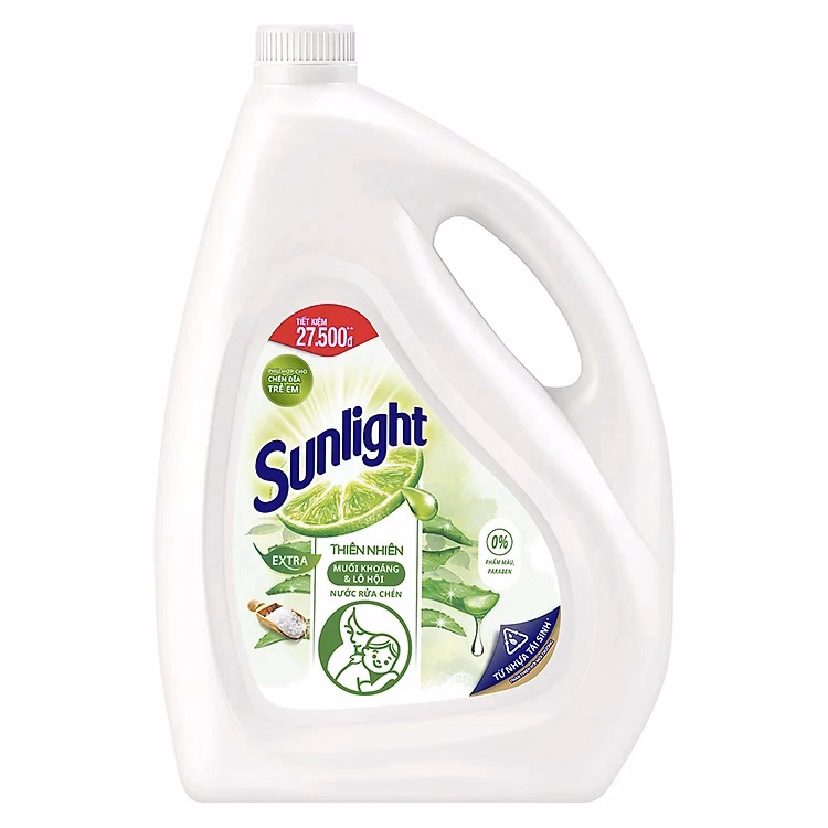 Nước Rửa Chén Sunlight Thiên Nhiên Can 3.6 Kg Ctb319 - Bechip - Ảnh 3