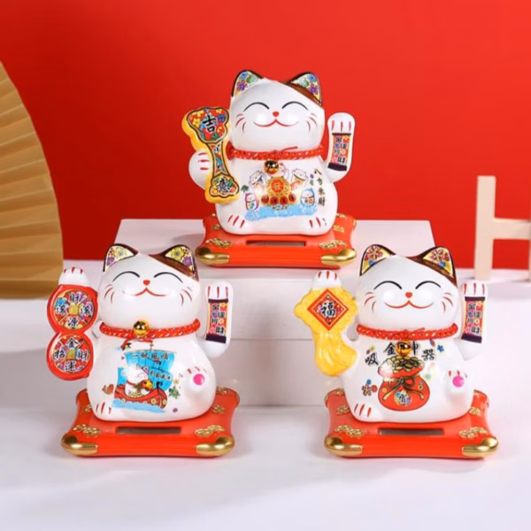 Mèo Thần Tài, Vẫy Tay Bằng Năng Lượng Mặt Trời Loại Đẹp - Shop Mẹ Bống - Ảnh 3
