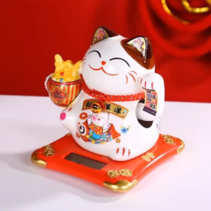 Mèo Thần Tài, Vẫy Tay Bằng Năng Lượng Mặt Trời Loại Đẹp - Shop Mẹ Bống