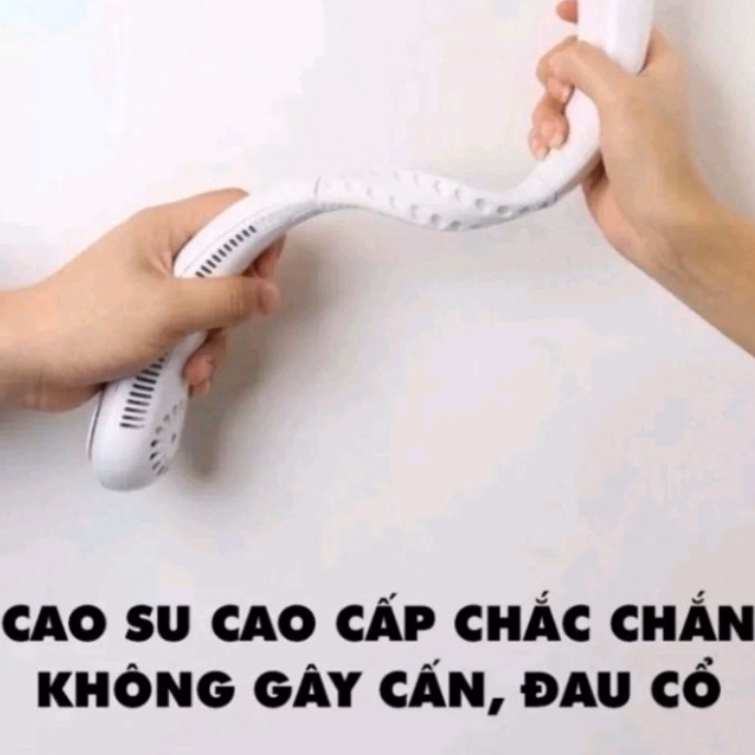 Quạt Đeo Cổ Mini Tích Điện Không Cánh Chạy Êm, Tiện Lợi, Thời Trang - Shop Mẹ Bống - Ảnh 4