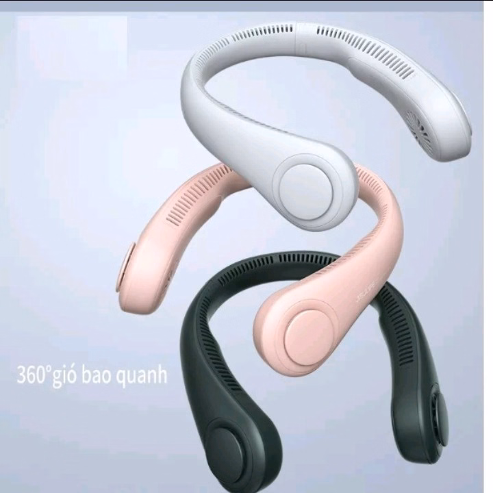 Quạt Đeo Cổ Mini Tích Điện Không Cánh Chạy Êm, Tiện Lợi, Thời Trang - Shop Mẹ Bống - Ảnh 20
