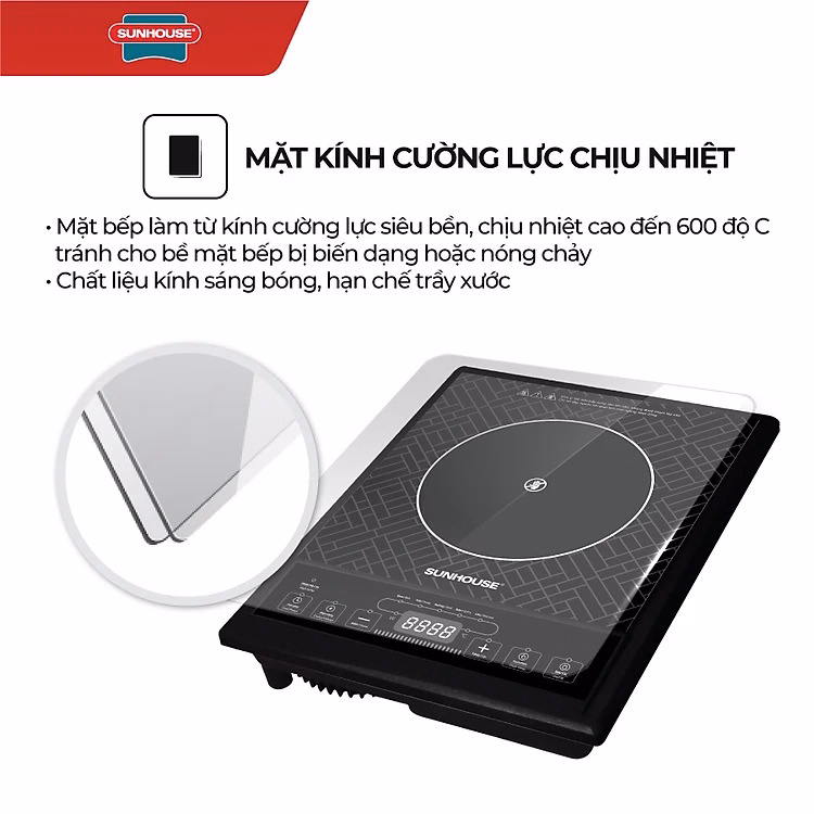 Bếp Hồng Ngoại Cơ Sunhouse Shd6011 Ctb334 - Bechip - Ảnh 5