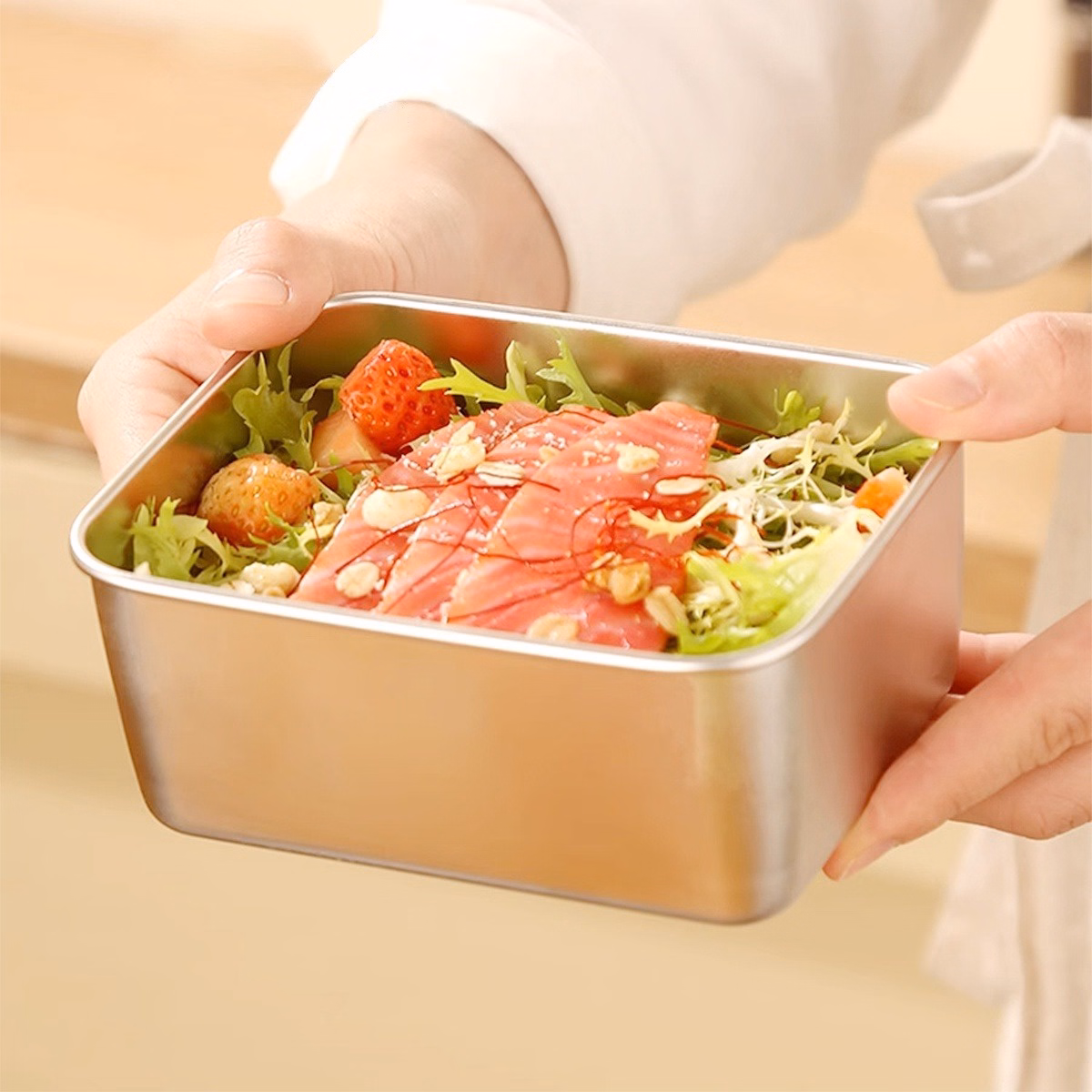 Hộp Đựng Thực Phẩm Inox Có Nắp Đậy - Su - Ảnh 5