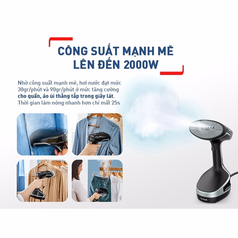 Bàn Ủi Hơi Nước Cầm Tay Dạng Du Lịch Tefal Dt8230E1 - Tefal - Ảnh 3