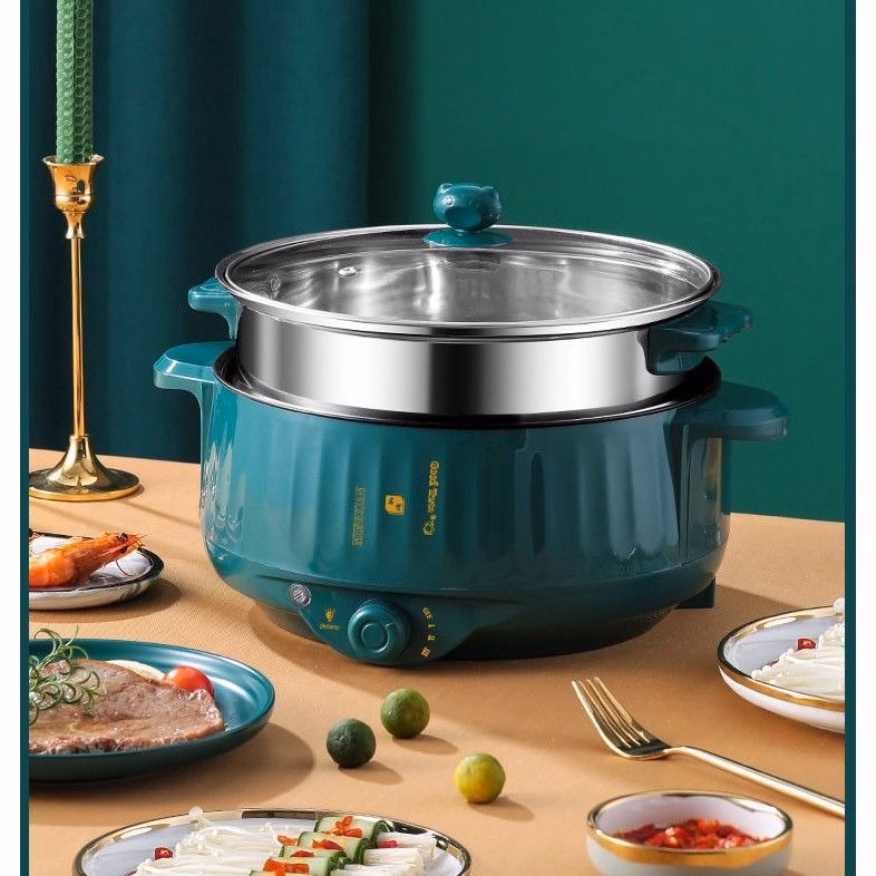 Nồi Lẩu Điện Jn28Cm Nút Cơ Cao Cấp - Su - Ảnh 7