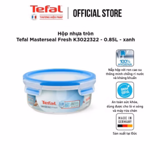 Hộp Nhựa Tròn Tefal Masterseal Fresh K3022322 - 850Ml - Xanh - Tefal