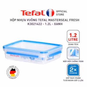 Hộp Nhựa Vuông Tefal Masterseal Fresh K3021422 - 1.2L - Xanh - Tefal