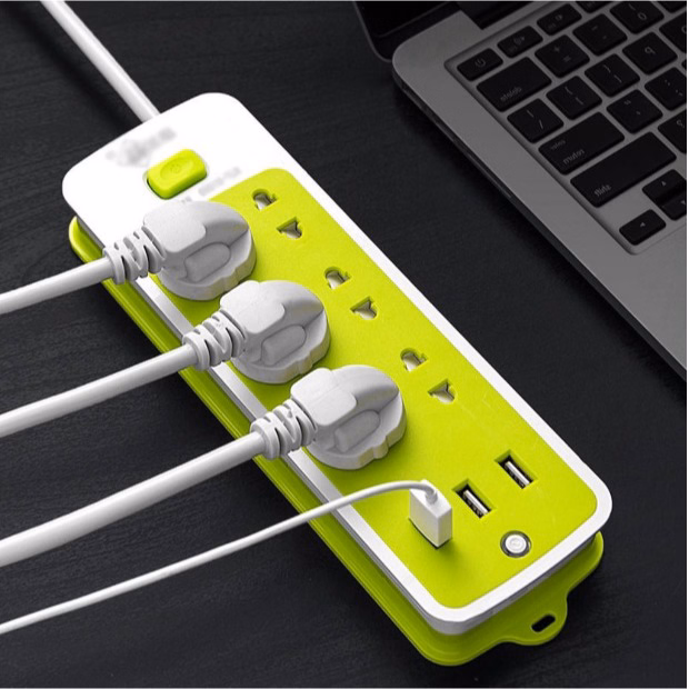 Ổ Cắm Điện Đa Năng Thông Minh Chống Giật, Ổ Cắm Điện Xanh Ctb336 - Bechip - Ảnh 3