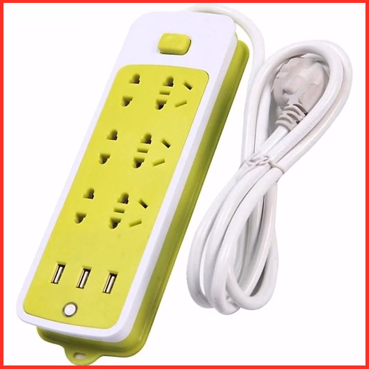 Ổ Cắm Điện Đa Năng Thông Minh Chống Giật, Ổ Cắm Điện Xanh Ctb336 - Bechip