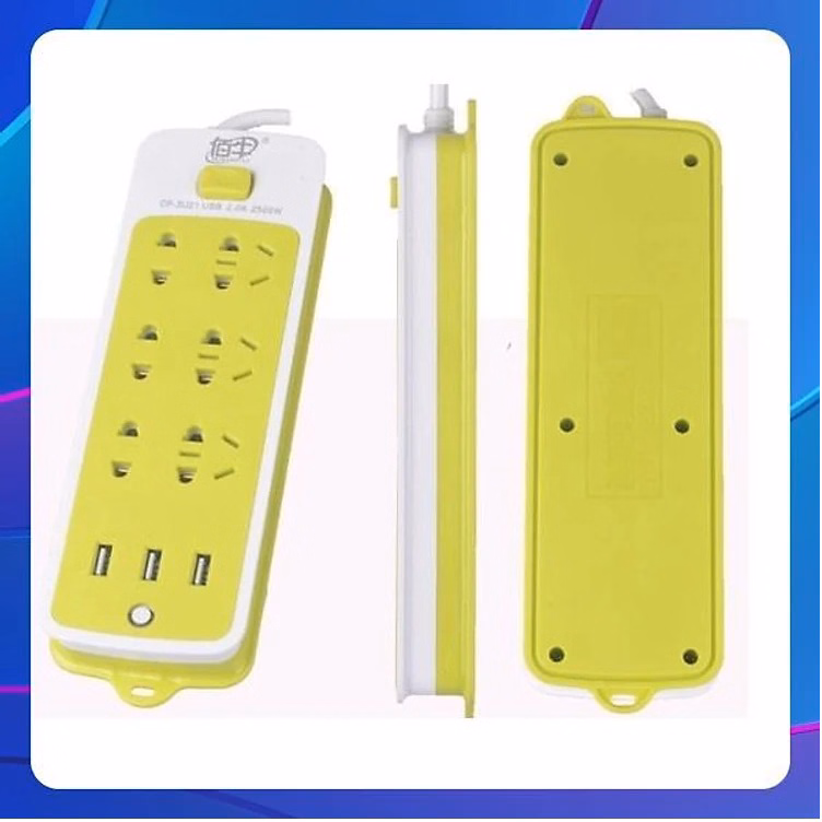 Ổ Cắm Điện Đa Năng Thông Minh Chống Giật, Ổ Cắm Điện Xanh Ctb336 - Bechip - Ảnh 8