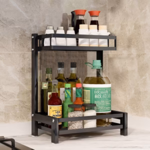 Kệ Gia Vị 2 Tầng Đa Năng Inox Sơn Tỉnh Điện - Gdn