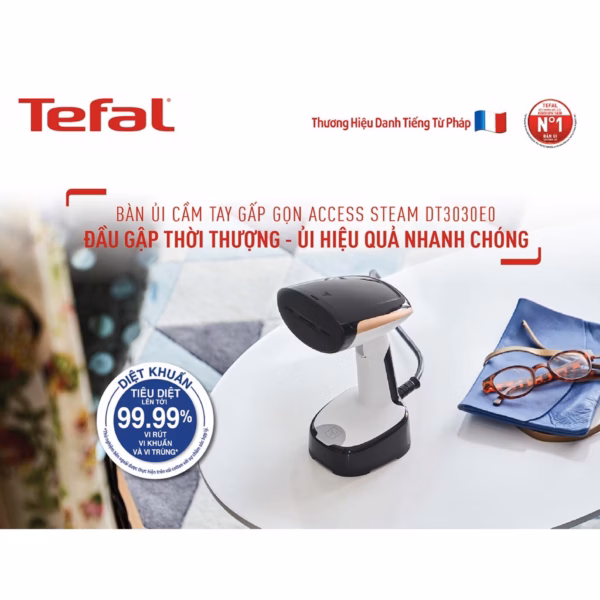 Bàn Ủi Hơi Nước Cầm Tay Dạng Du Lịch Tefal Dt3030E0 - Tefal - Ảnh 2