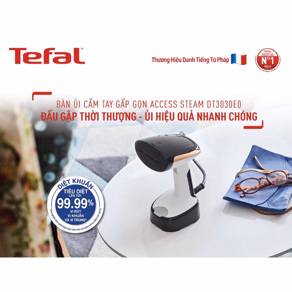 Bàn Ủi Hơi Nước Cầm Tay Dạng Du Lịch Tefal Dt3030E0 - Tefal - Ảnh 2