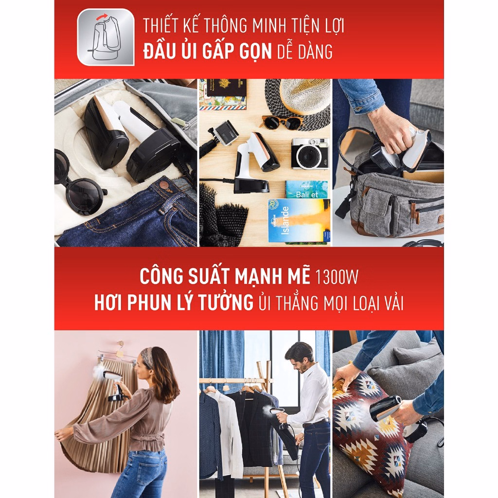 Bàn Ủi Hơi Nước Cầm Tay Dạng Du Lịch Tefal Dt3030E0 - Tefal - Ảnh 4