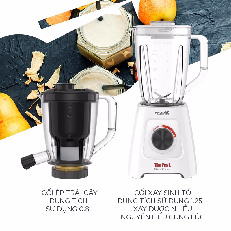 Máy Xay Sinh Tố Và Ép Trái Cây Tefal Bl42Q166 - Tefal - Ảnh 4