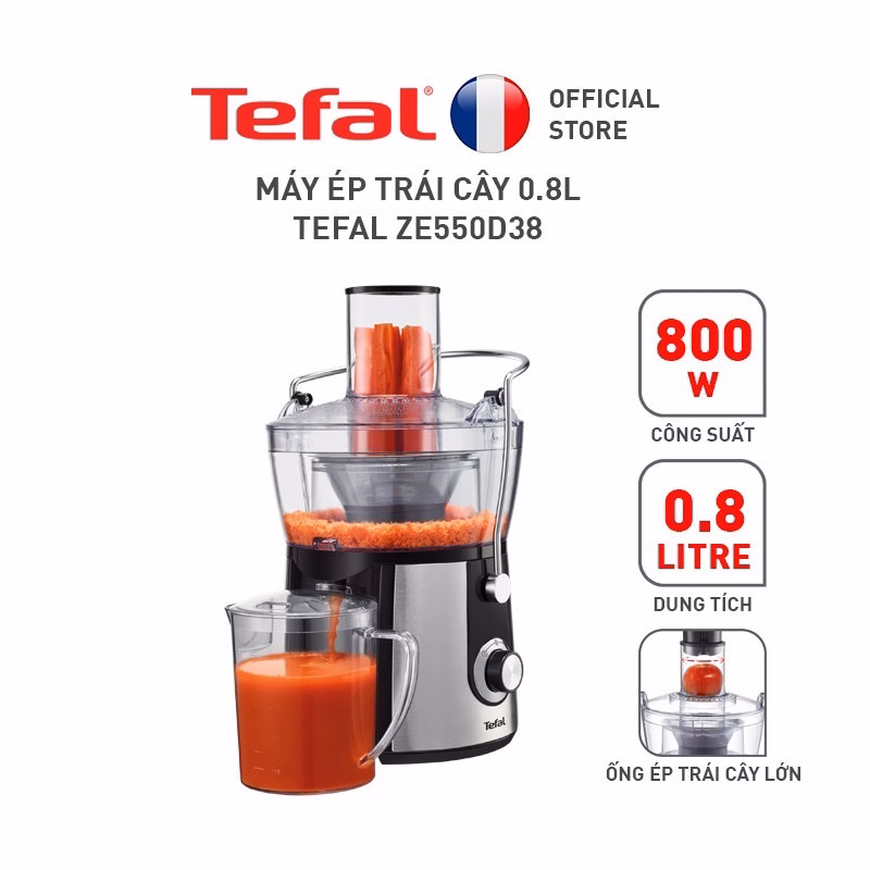 Máy Ép Trái Cây Tefal Ze550D38 - Tefal - Ảnh 3