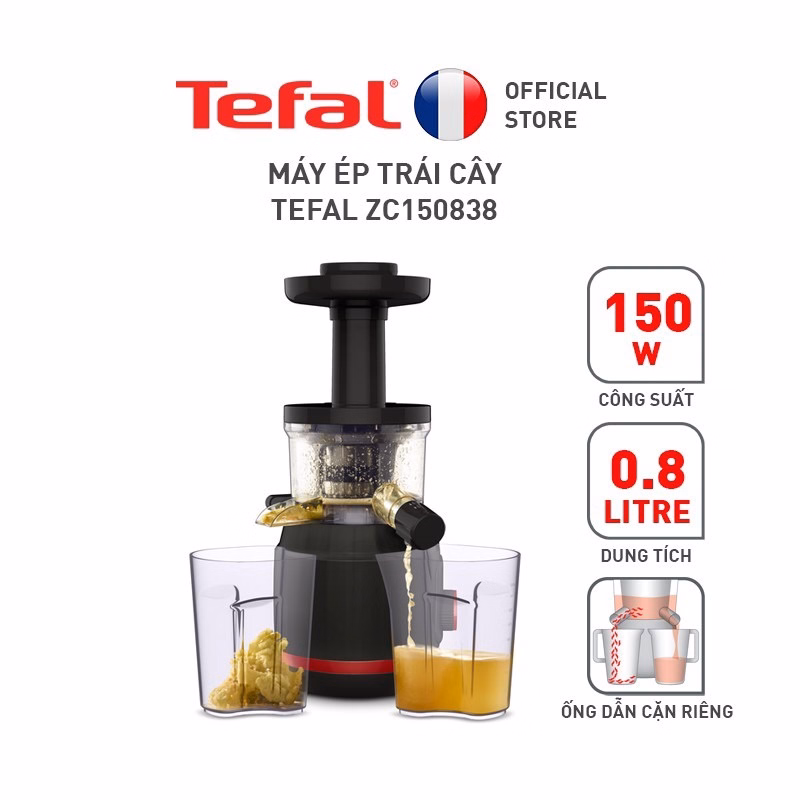 Máy Ép Trái Cây Tốc Độ Chậm Tefal Zc150838 - Tefal