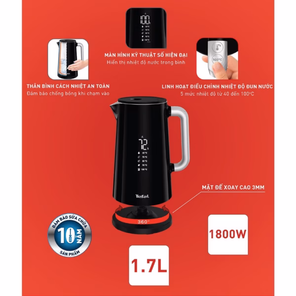 Ấm Siêu Tốc Tefal Ko850810 - Tefal - Ảnh 4