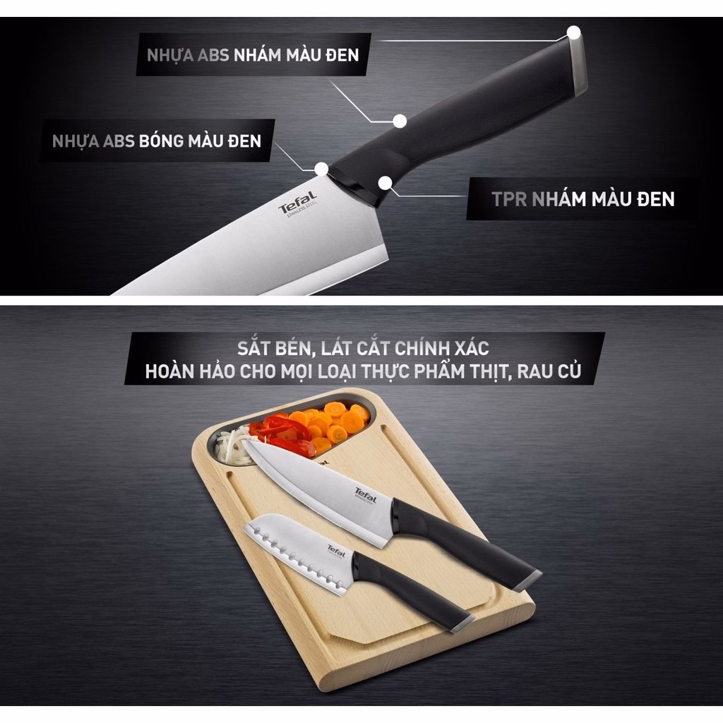 Bộ Dao Tefal Comfort K221S244 15Cm Và 12Cm - Tefal - Ảnh 3