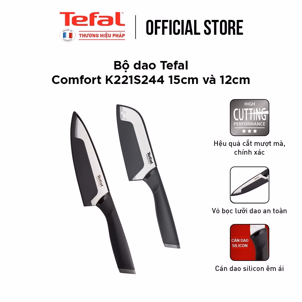 Bộ Dao Tefal Comfort K221S244 15Cm Và 12Cm - Tefal - Ảnh 2