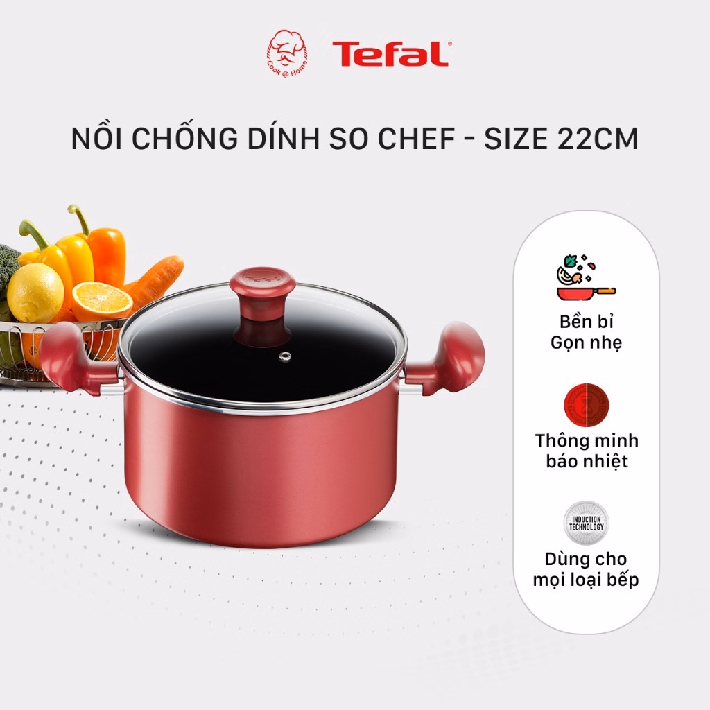 Nồi Chống Dính Tefal So Chef 22Cm (G1354595) - Tefal