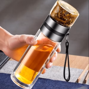 Bình Pha Trà 450Ml Thủy Tinh 2 Ngăn - Su
