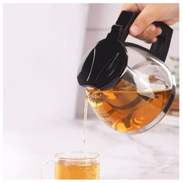 Bộ Ấm Chén Trà Có Khay Lọc - Bình Lọc Trà Thủy Tinh Kèm Chén (Bộ 5 Món) Ctb347 - Bechip - Ảnh 6