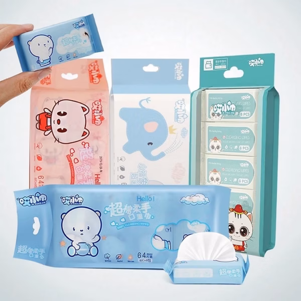 Bịch 8 Gói (64 Tờ) Khăn Ướt Mini Bỏ Túi Tiện Lợi Ctb348 - Bechip - Ảnh 2