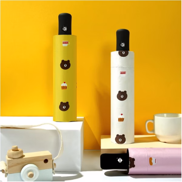 Dù Gấu, Dù Uv Ô Dù Gấp Gọn Hình Gấu Brown Phong Cách Hàn Quốc Ctb353 - Bechip - Ảnh 2