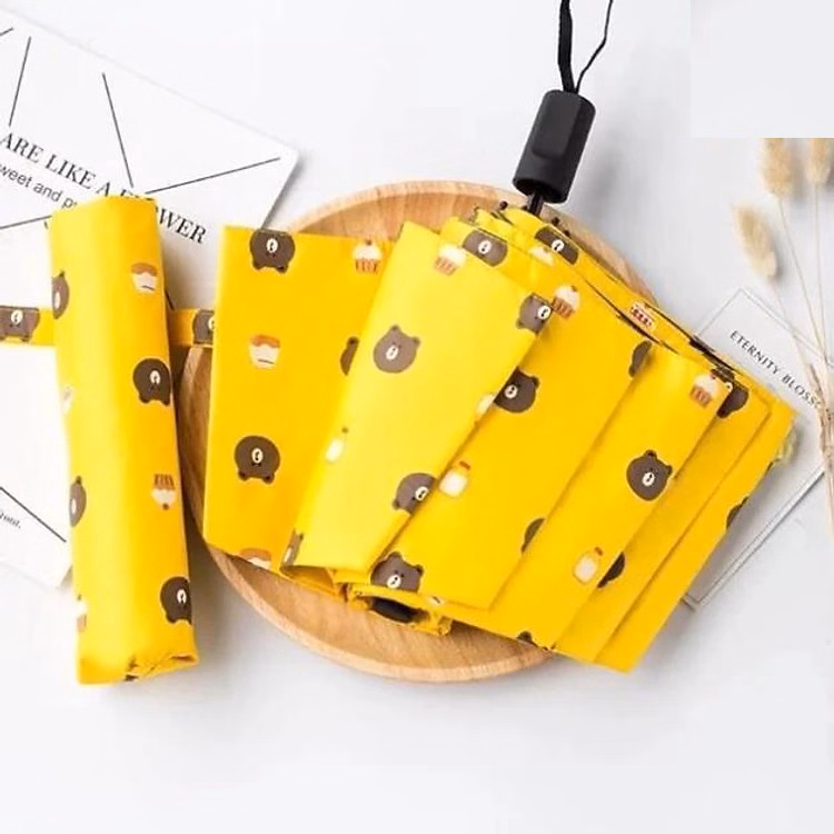 Dù Gấu, Dù Uv Ô Dù Gấp Gọn Hình Gấu Brown Phong Cách Hàn Quốc Ctb353 - Bechip - Ảnh 5