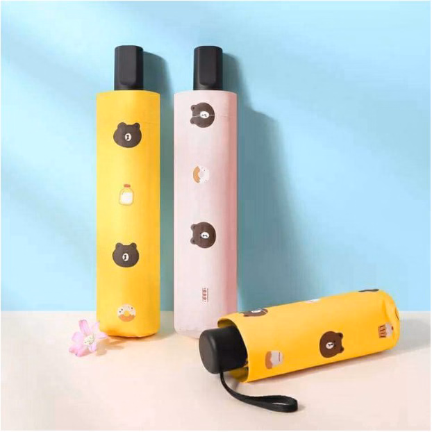 Dù Gấu, Dù Uv Ô Dù Gấp Gọn Hình Gấu Brown Phong Cách Hàn Quốc Ctb353 - Bechip - Ảnh 3
