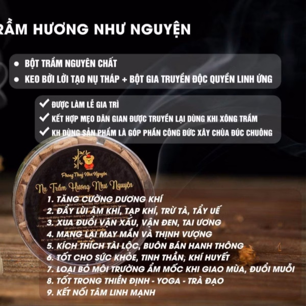Nụ Trầm Hương Thượng Hạng Như Nguyện [ Tặng Chai Nước Súc Miệng ] - Shop Mẹ Bống - Ảnh 5