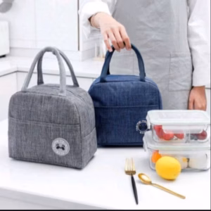 Túi Đựng Cơm Giữ Nhiệt Văn Phòng Chống Thấm Nước 3 Lớp Có Quai Xách - Shop Mẹ Bống