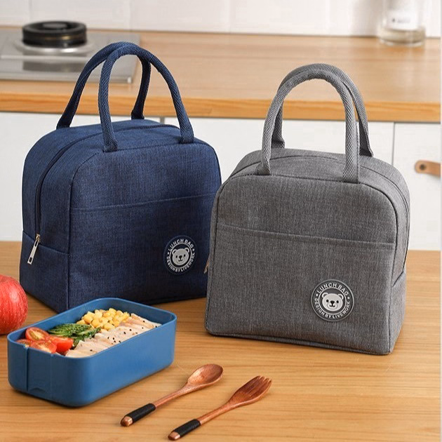 Túi Đựng Cơm Giữ Nhiệt Văn Phòng Chống Thấm Nước 3 Lớp Có Quai Xách - Shop Mẹ Bống - Ảnh 2