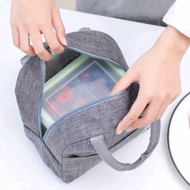 Túi Đựng Cơm Giữ Nhiệt Văn Phòng Chống Thấm Nước 3 Lớp Có Quai Xách - Shop Mẹ Bống - Ảnh 6