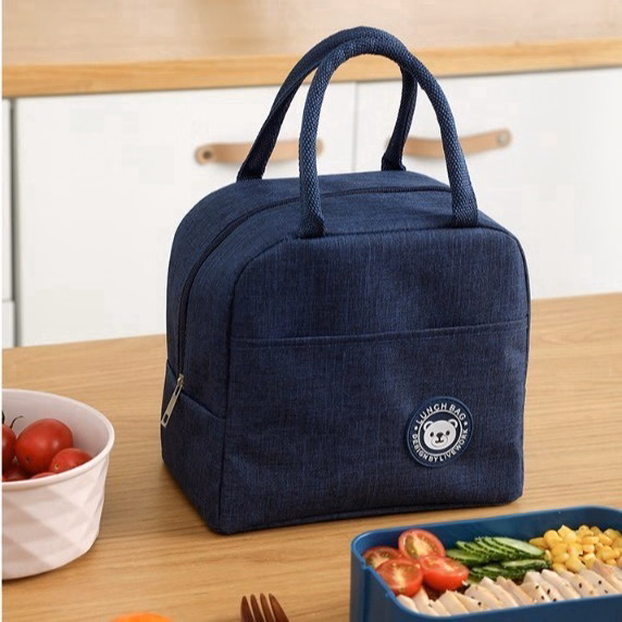 Túi Đựng Cơm Giữ Nhiệt Văn Phòng Chống Thấm Nước 3 Lớp Có Quai Xách - Shop Mẹ Bống - Ảnh 8
